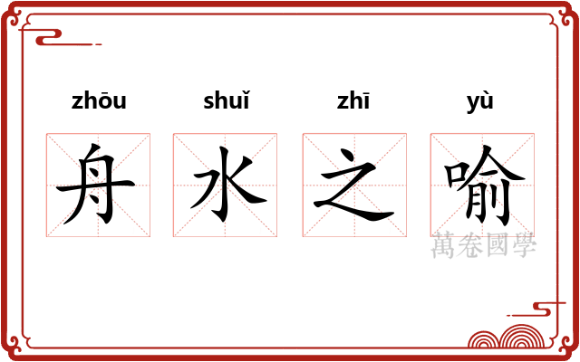 舟水之喻 舟水之喻