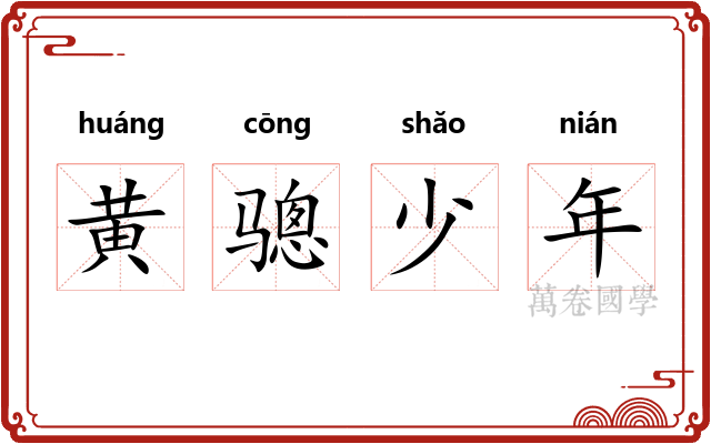 黄骢少年
