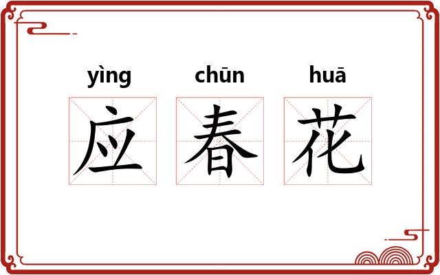 应春花 应春花