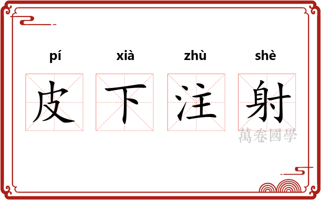 皮下注射 皮下注射