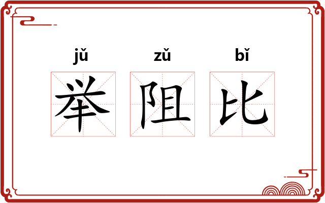 举阻比 举阻比
