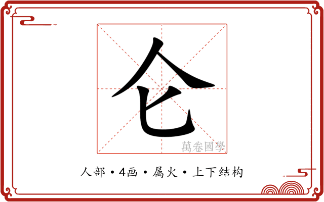 仑 仑