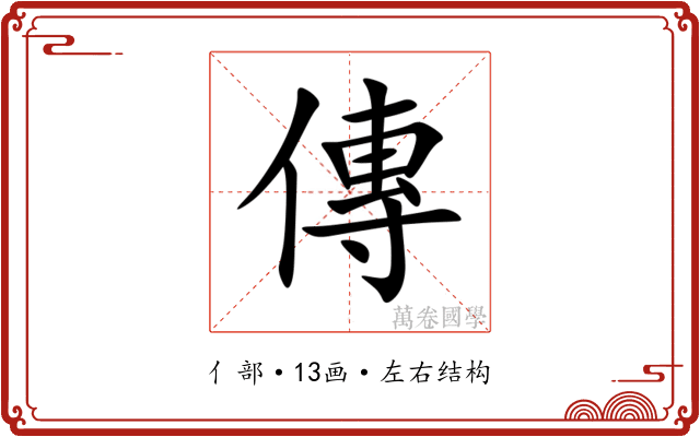 傳 傳