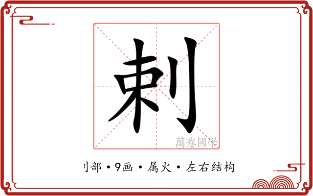 剌 剌