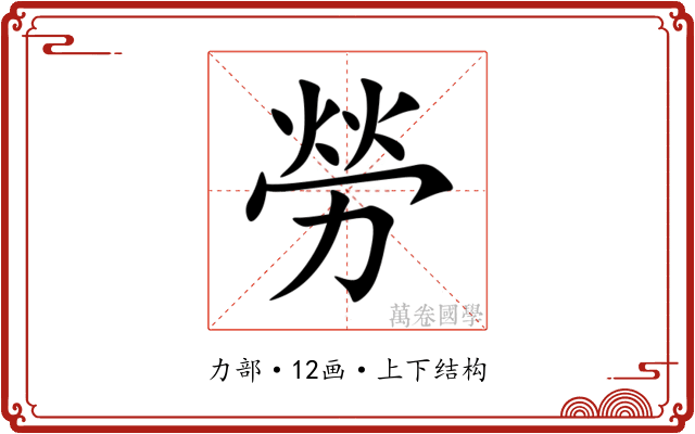 勞 勞