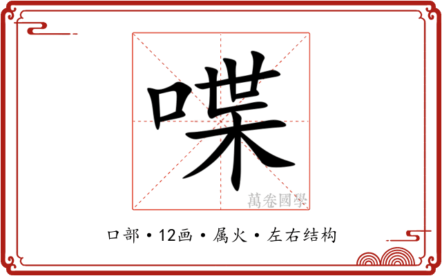 喋 喋