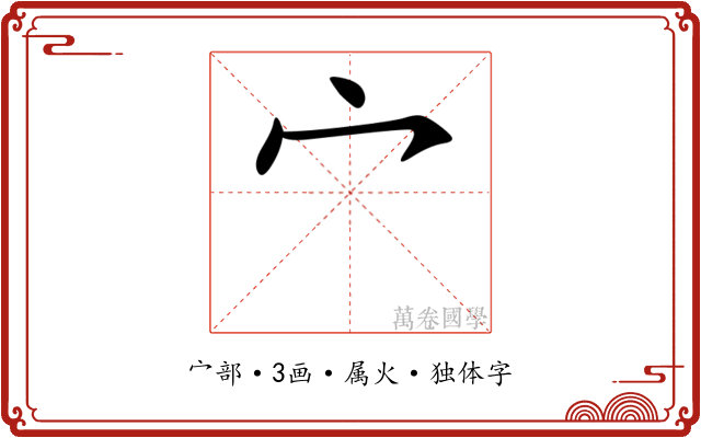 宀 宀