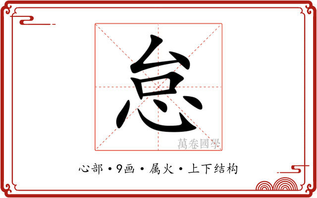 怠 怠