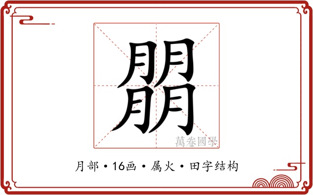朤 朤