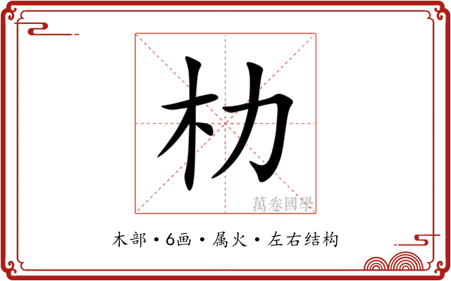 朸 朸