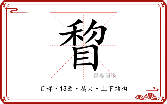 睝 睝