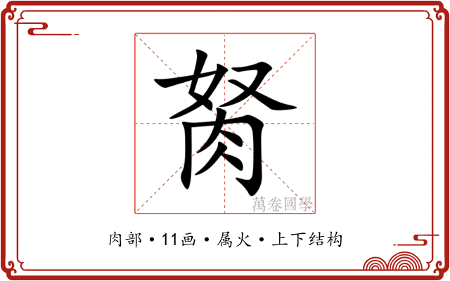 胬 胬