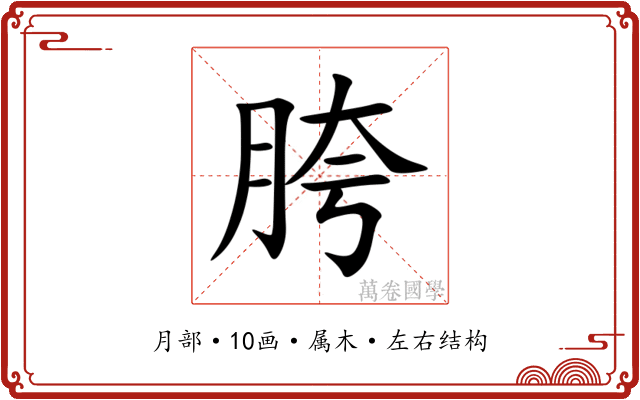 胯 胯