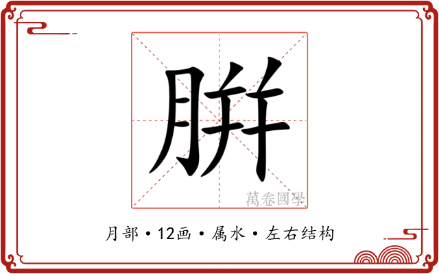 腁 腁