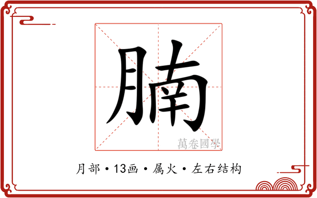 腩 腩