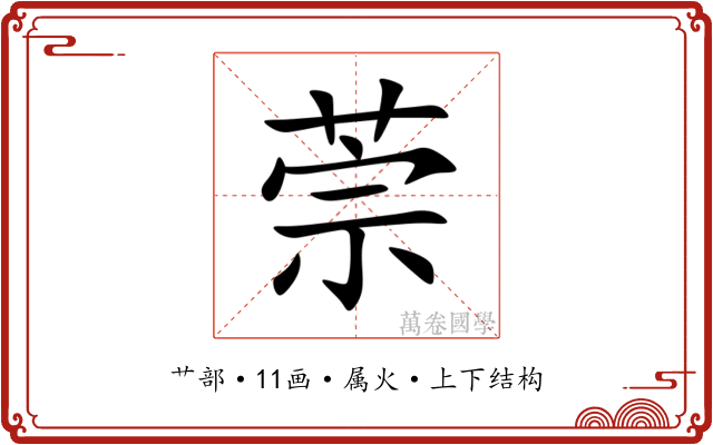 萗 萗