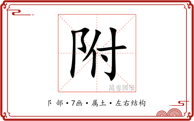 附 附