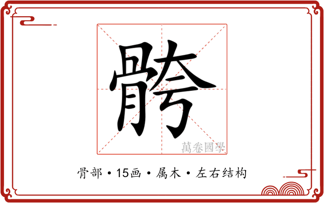骻 骻