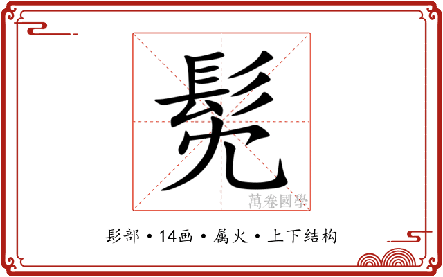 髧 髧
