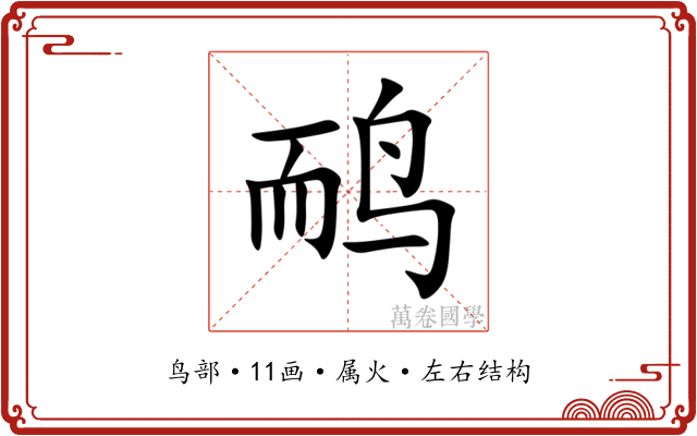 鸸 鸸