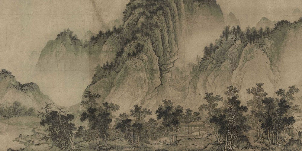 平林霁色图局部