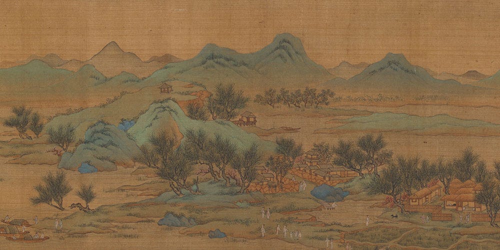 苓岩绮阁图局部