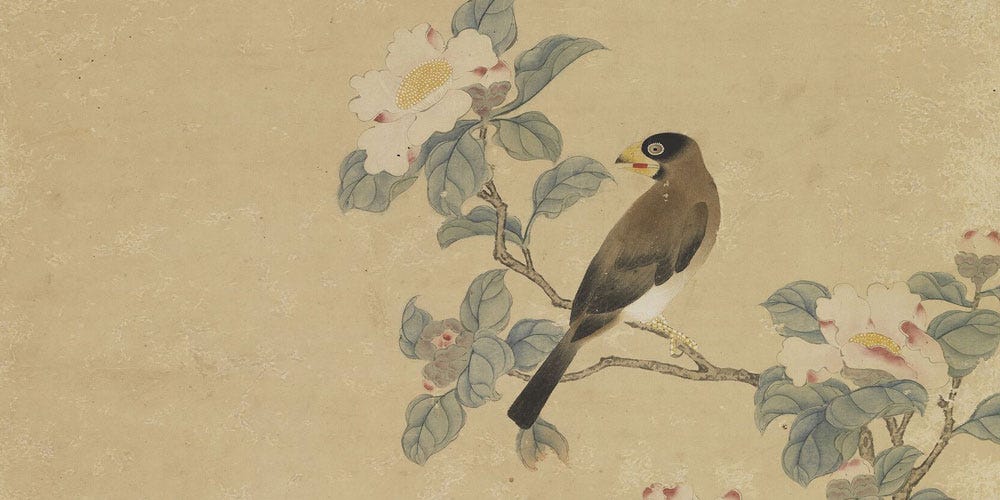 花鸟图局部