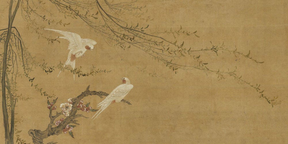 花鸟图局部