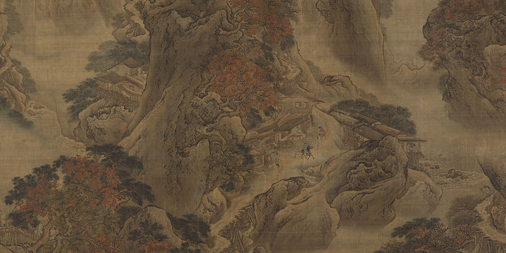 蜀栈行旅图局部