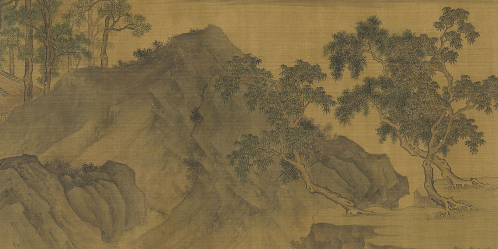 江乡清夏图卷局部