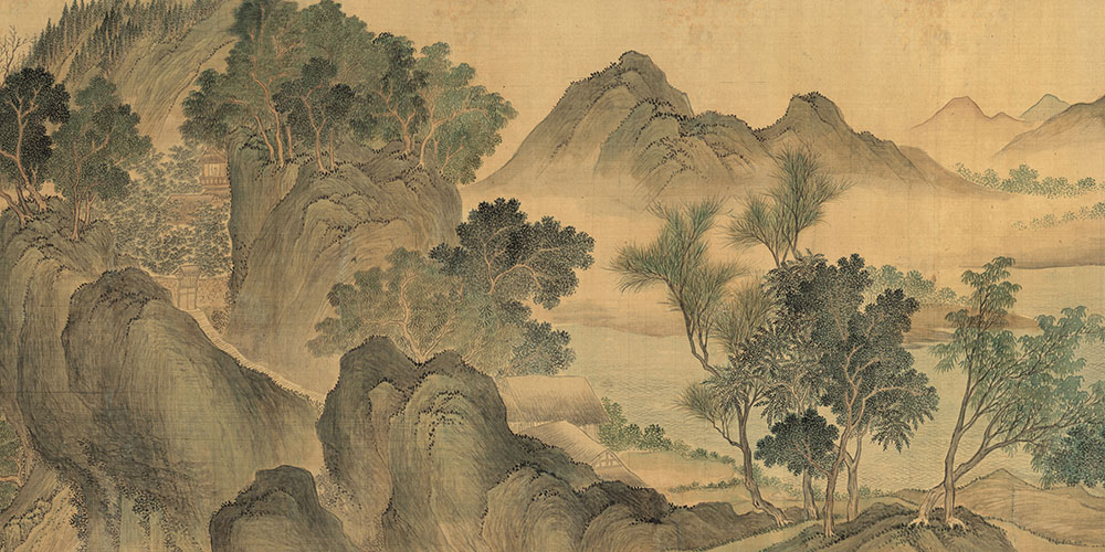 湖山春暖图局部