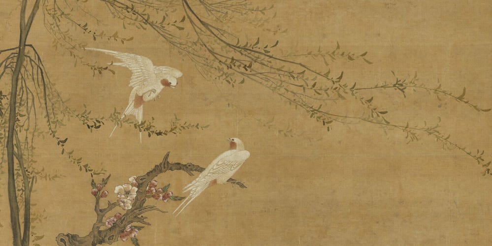 花鸟图局部