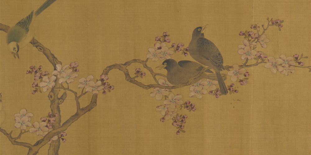 海棠山鸟卷局部