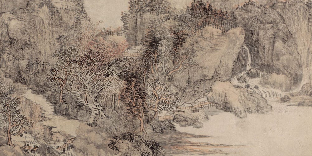 江山秋色图局部