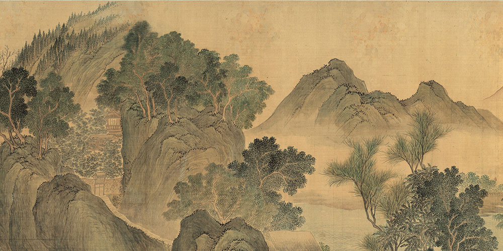 湖山春暖图局部