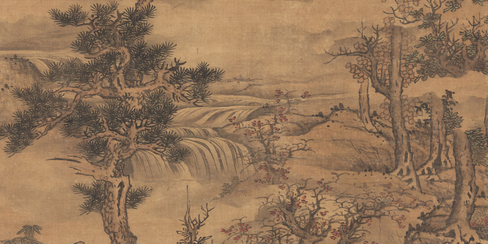 云壑高逸图局部