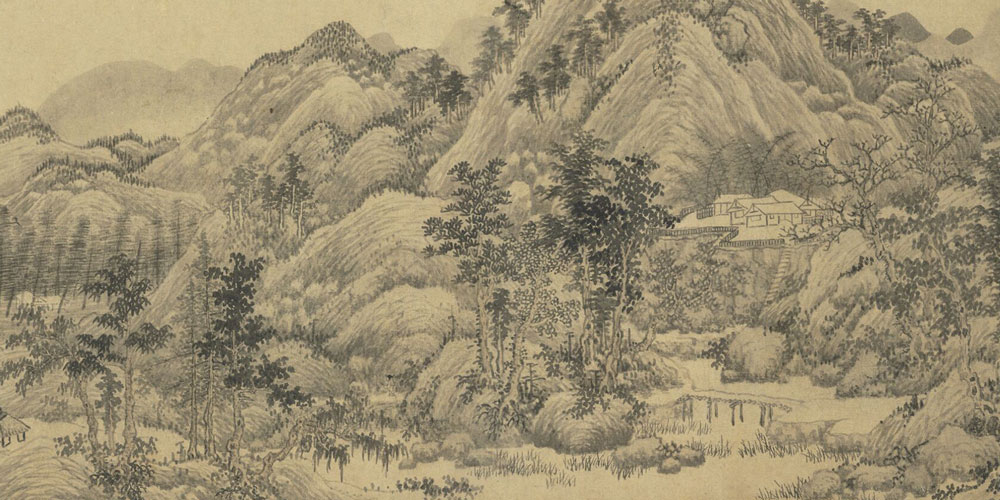 春山清霁图局部