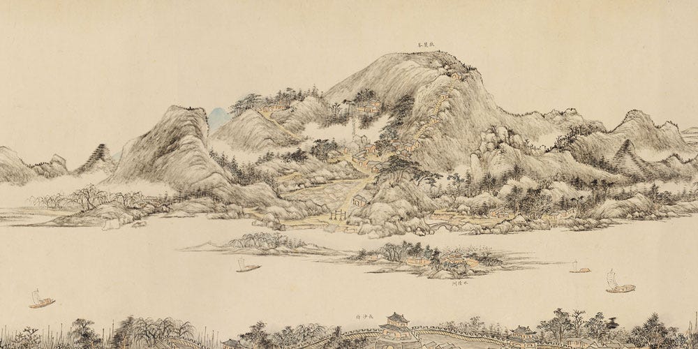 湘江全景图局部