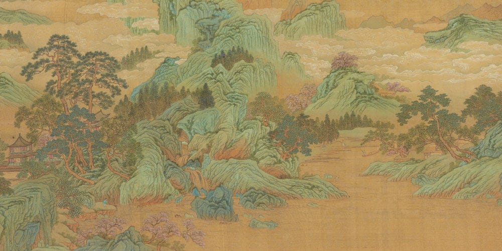 桃花源图局部