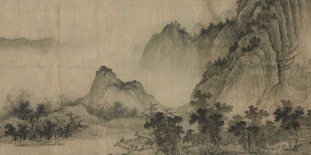平林霁色图局部