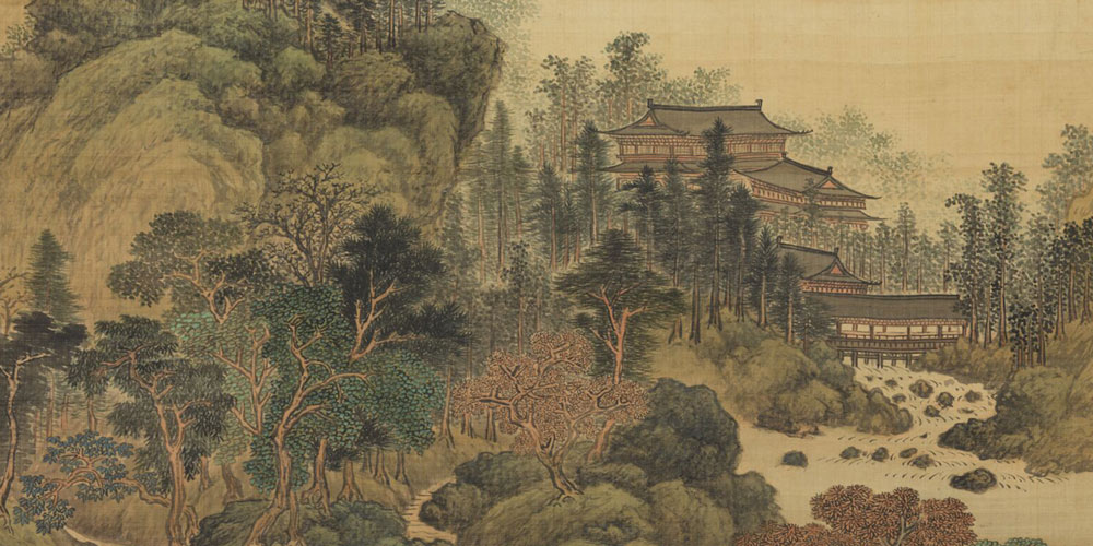 溪山深秀图局部