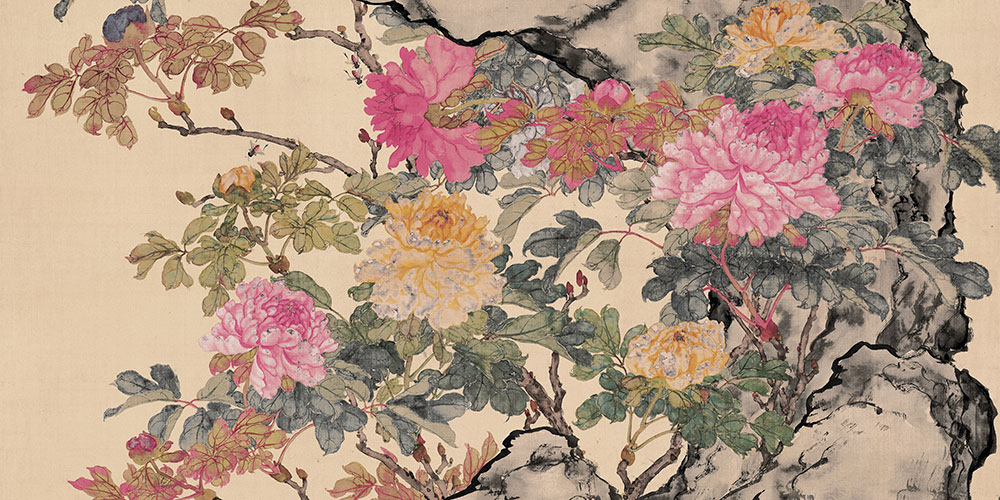 富贵白头图局部